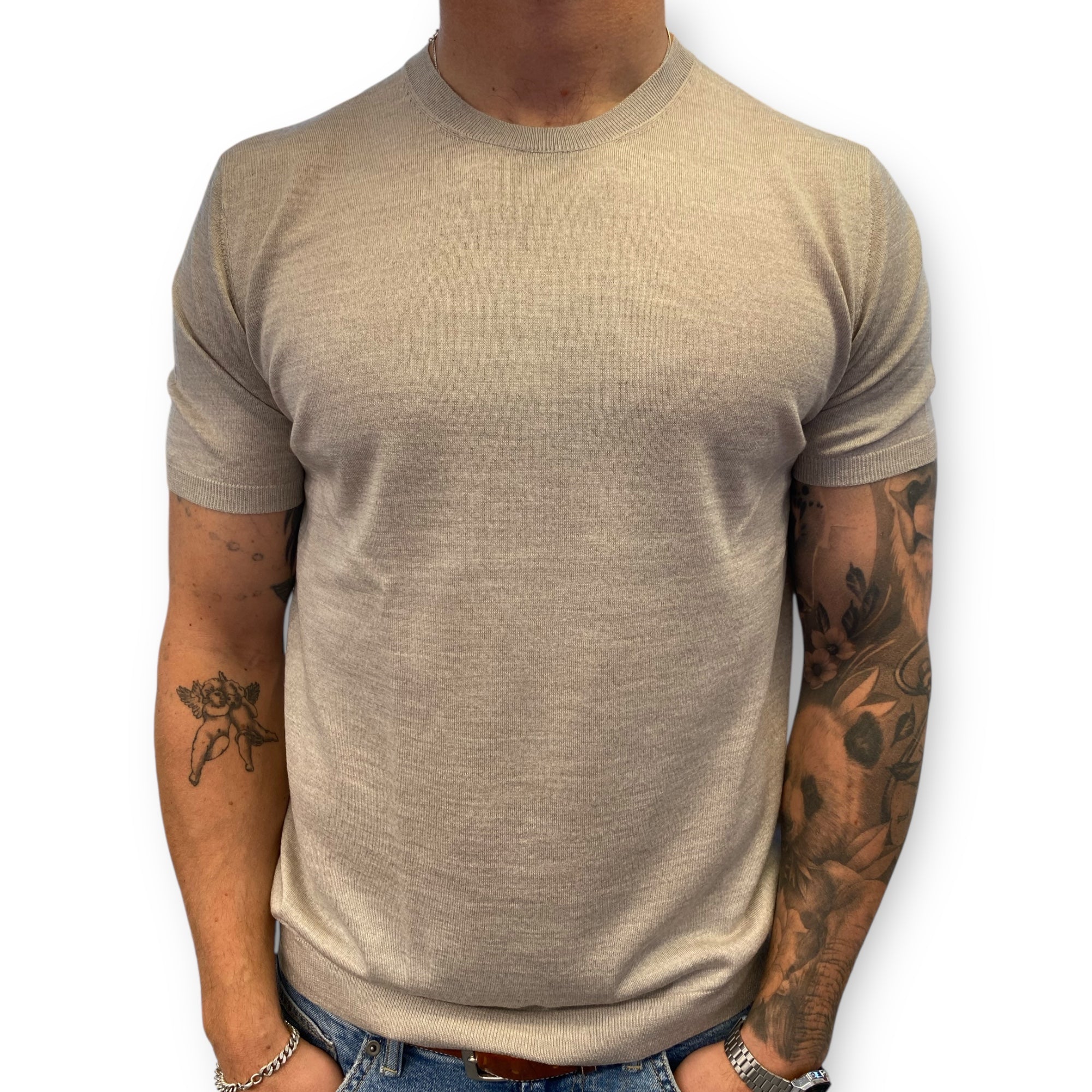 SILK CASHMERE T-SHIRT