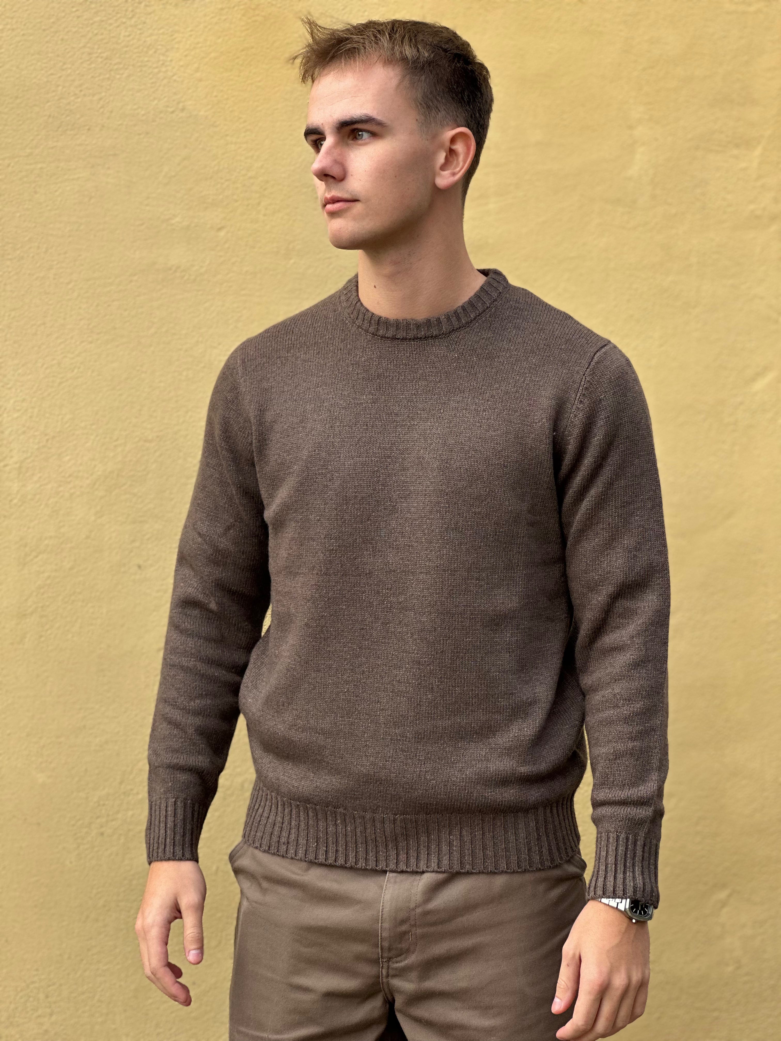 LANA WOOL CASHMERE CREWNECK STRIK