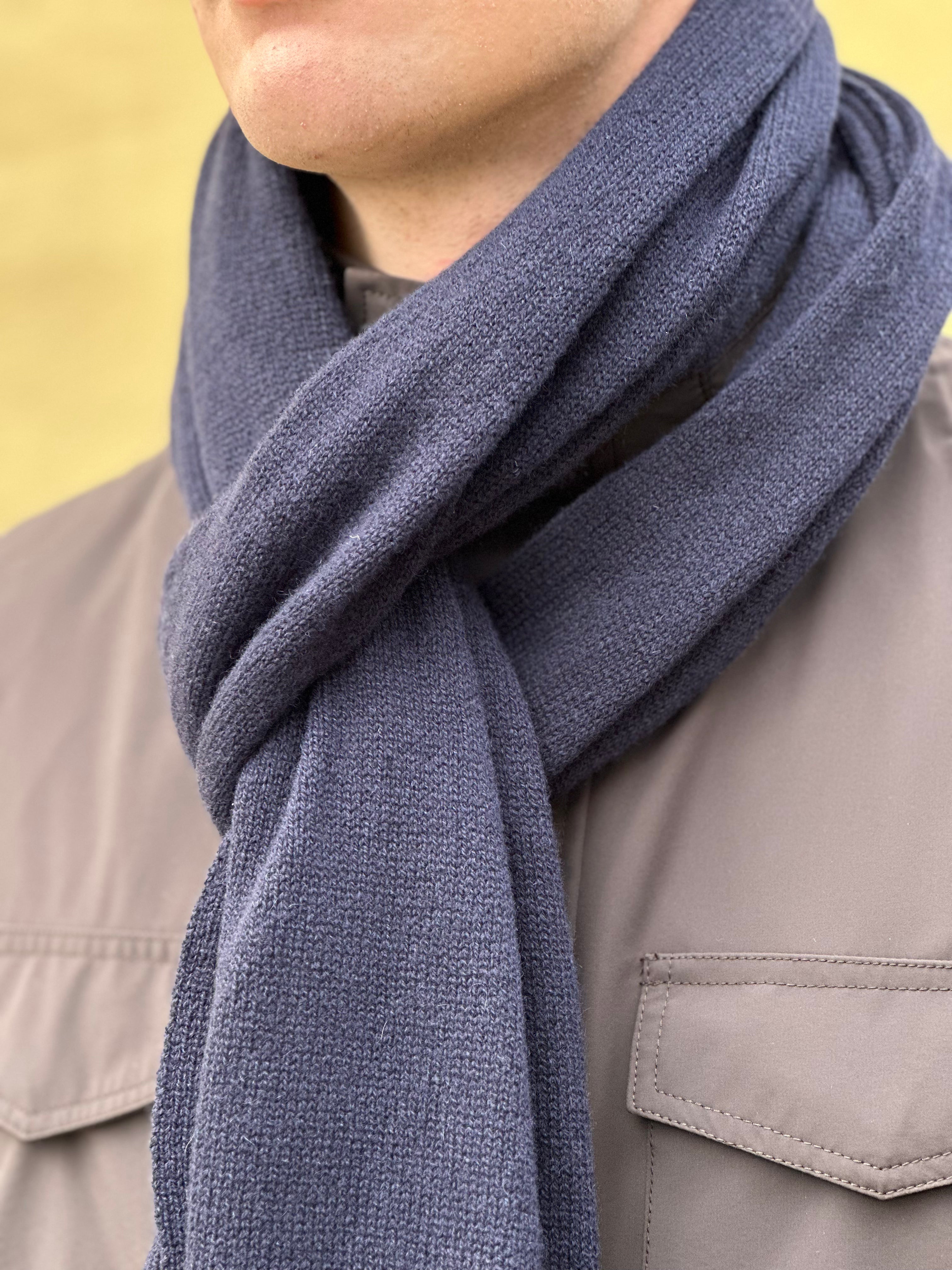 KNITTED TØRKLÆDE 100% CASHMERE