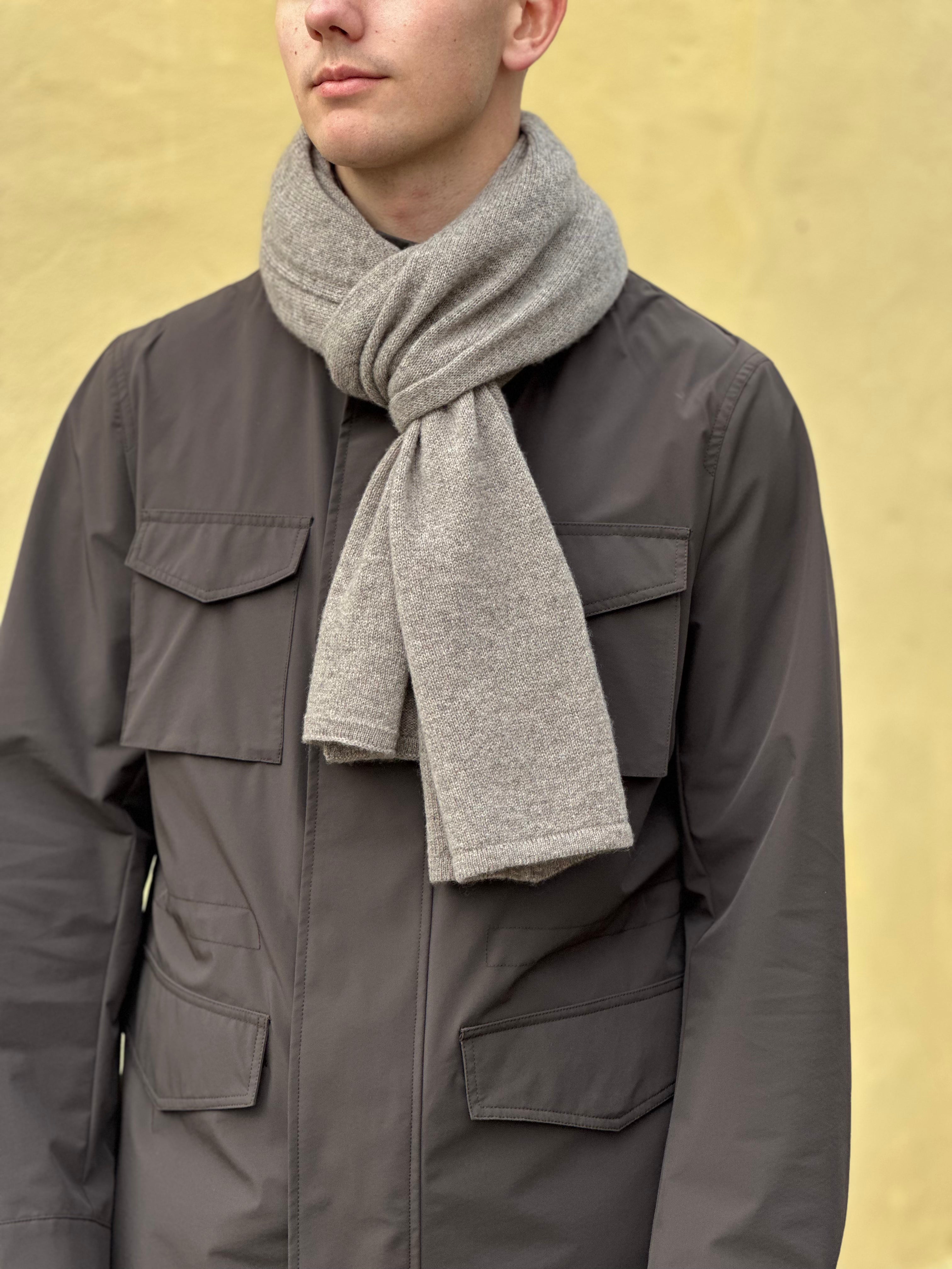 KNITTED TØRKLÆDE 100% CASHMERE