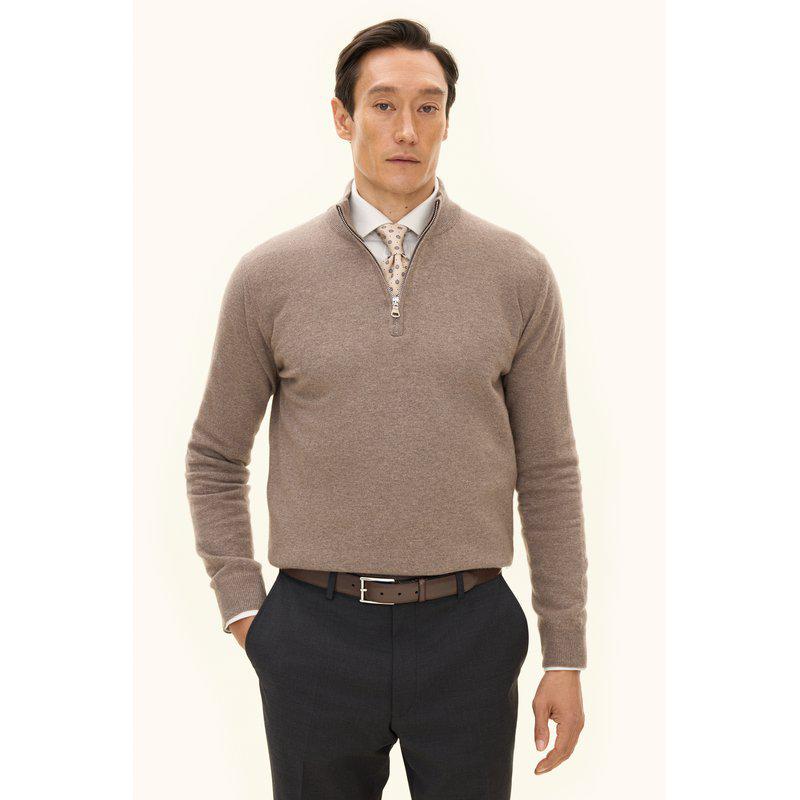 PATTON HALF ZIP CASHMERE TRØJE