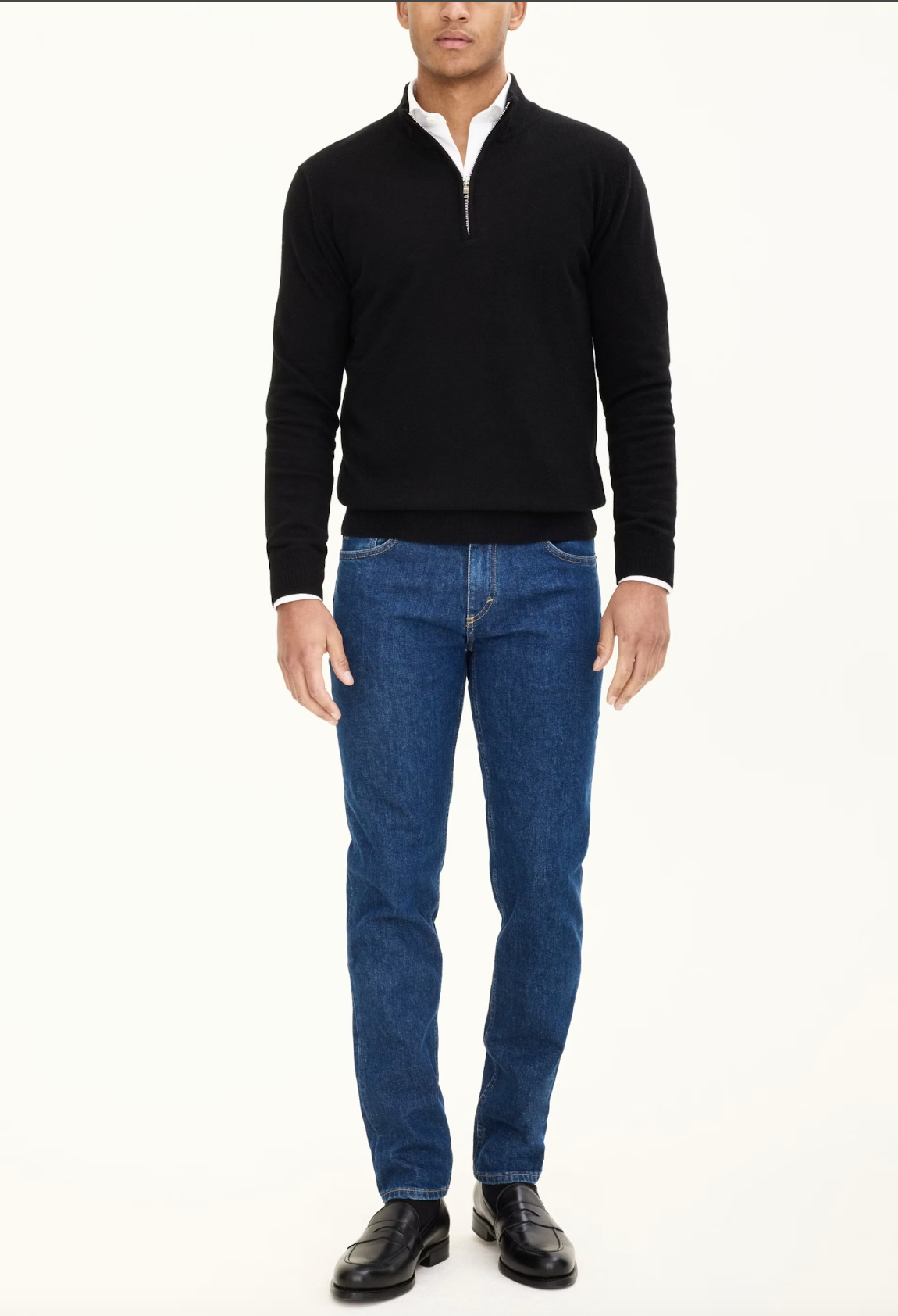 PATTON HALF ZIP CASHMERE TRØJE