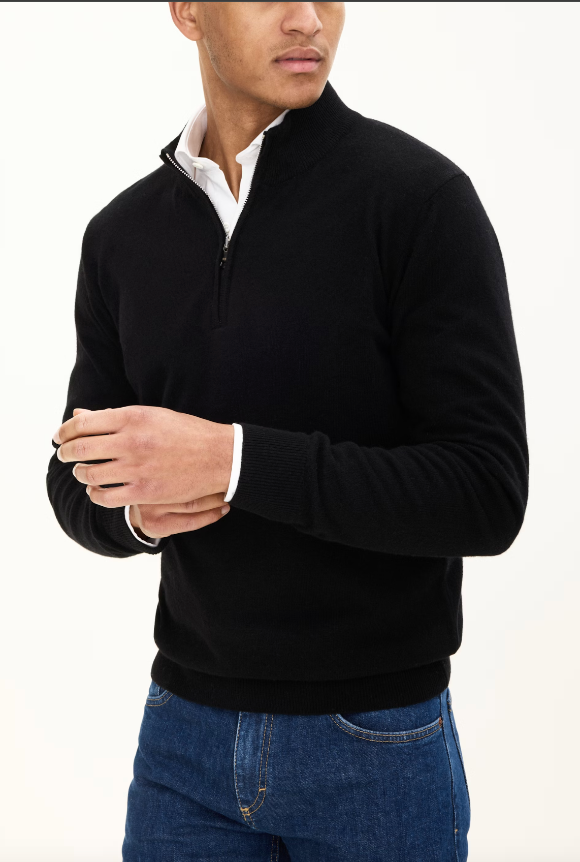 PATTON HALF ZIP CASHMERE TRØJE