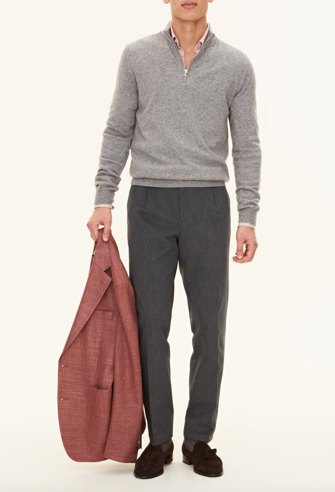 PATTON HALF ZIP CASHMERE TRØJE