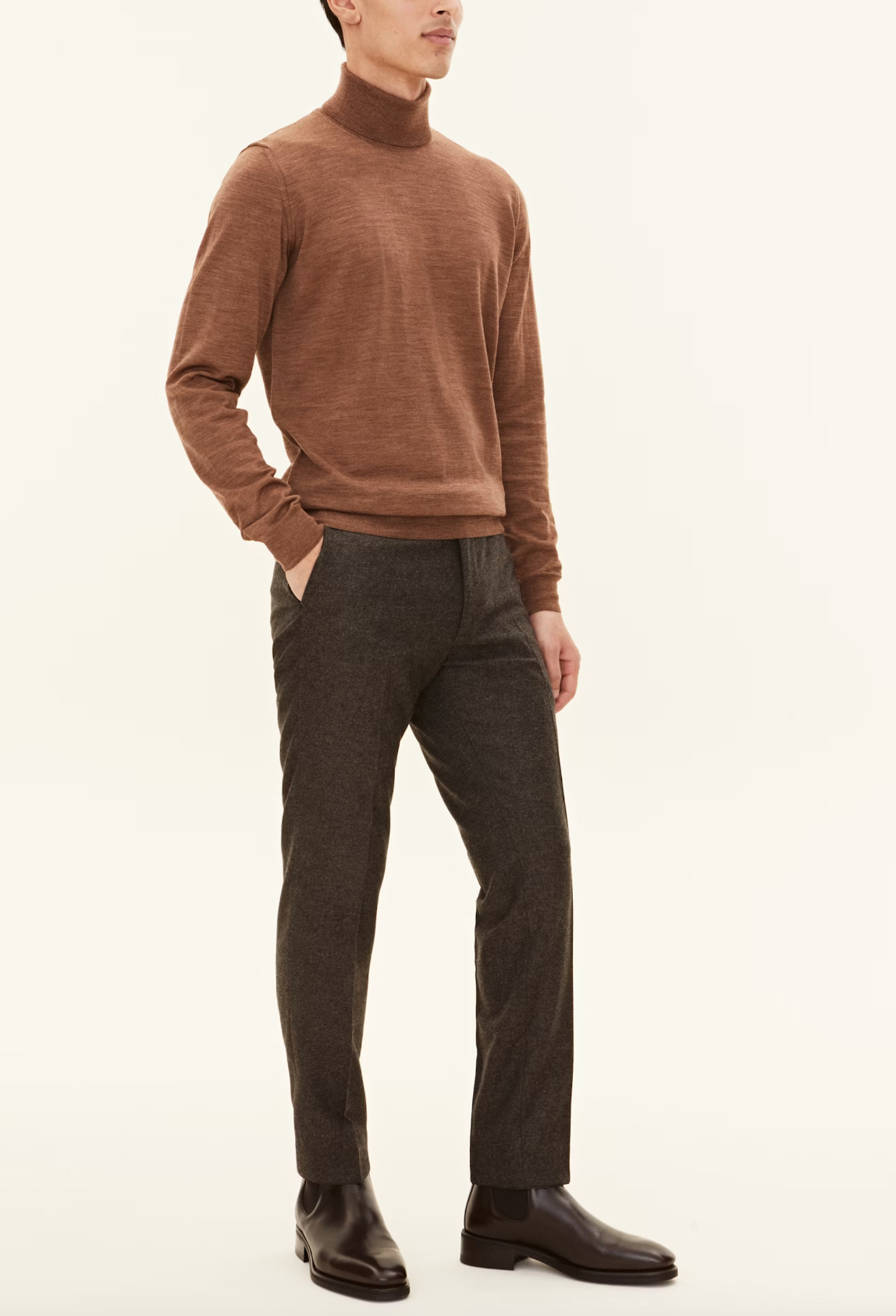 MARCEL ROLLNECK CASHMERE STRIK