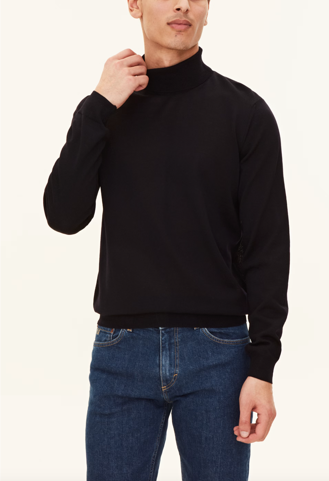 MARCEL ROLLNECK CASHMERE STRIK