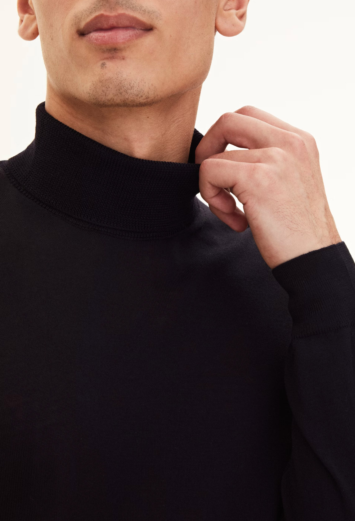 MARCEL ROLLNECK CASHMERE STRIK