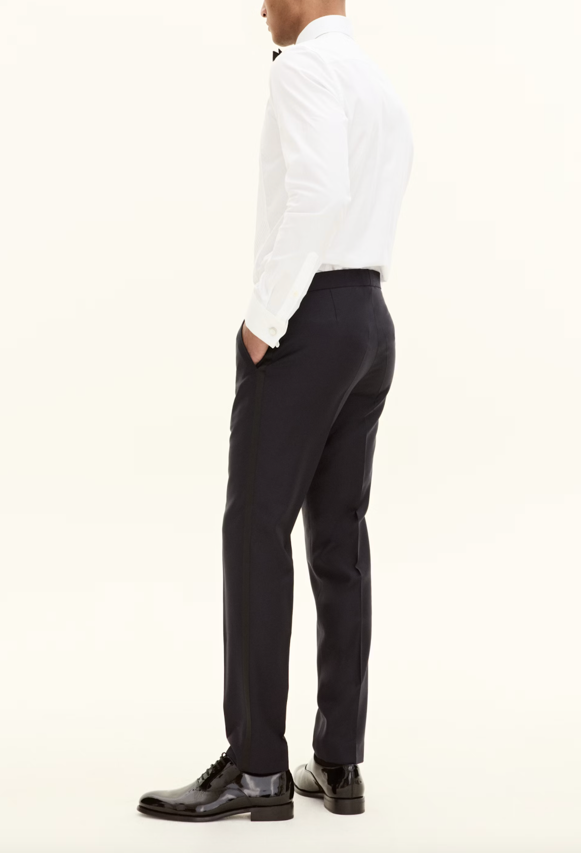 DENZ SMOKING BUKSER - ULD OG SILKE