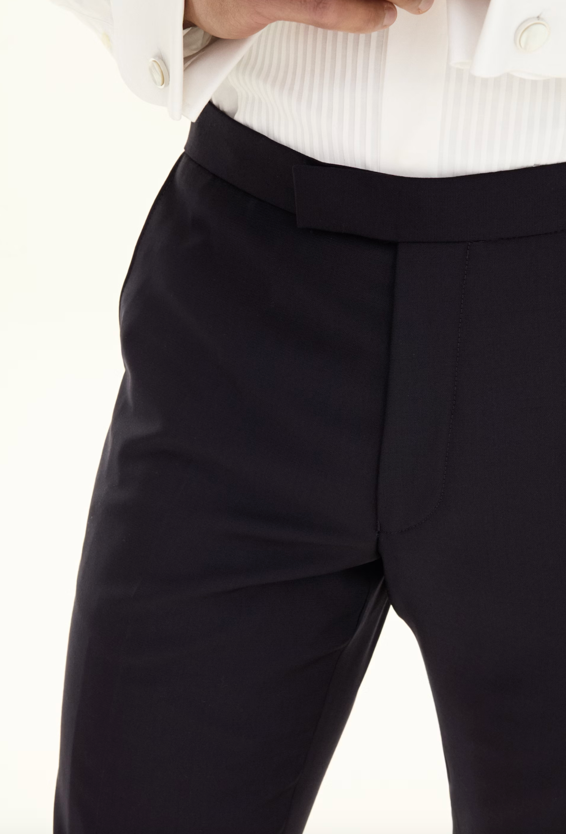 DENZ SMOKING BUKSER - ULD OG SILKE