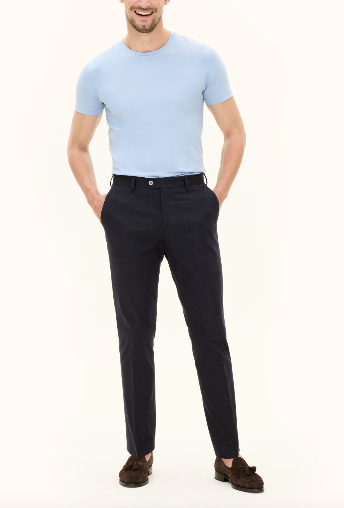 DANDY BOMULD STRETCH BUKSER - SLIM FIT