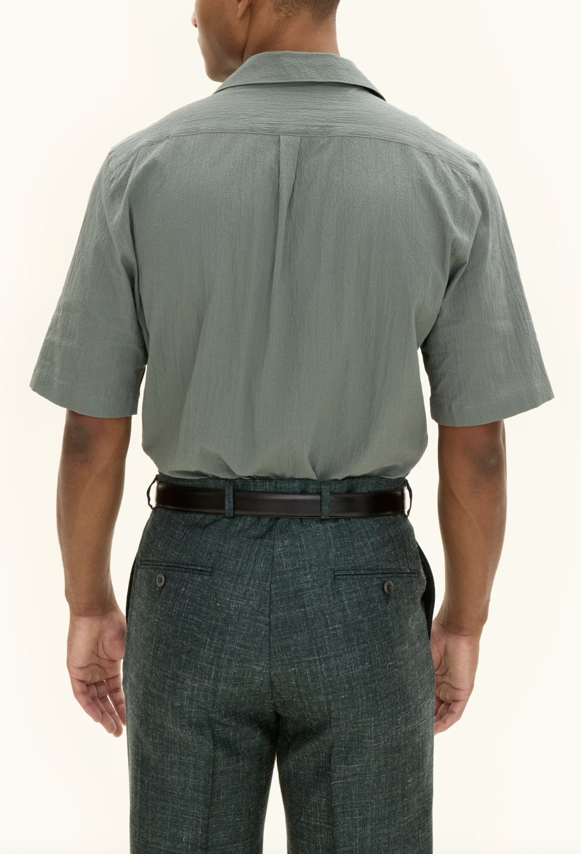 BOWLING COLLAR SEERSUCKER SS SKJORTE