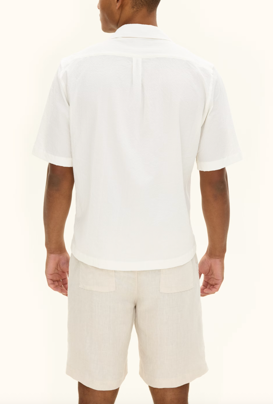 BOWLING COLLAR SEERSUCKER SS SKJORTE