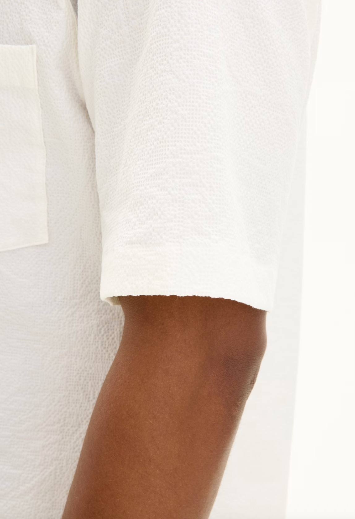 BOWLING COLLAR SEERSUCKER SS SKJORTE