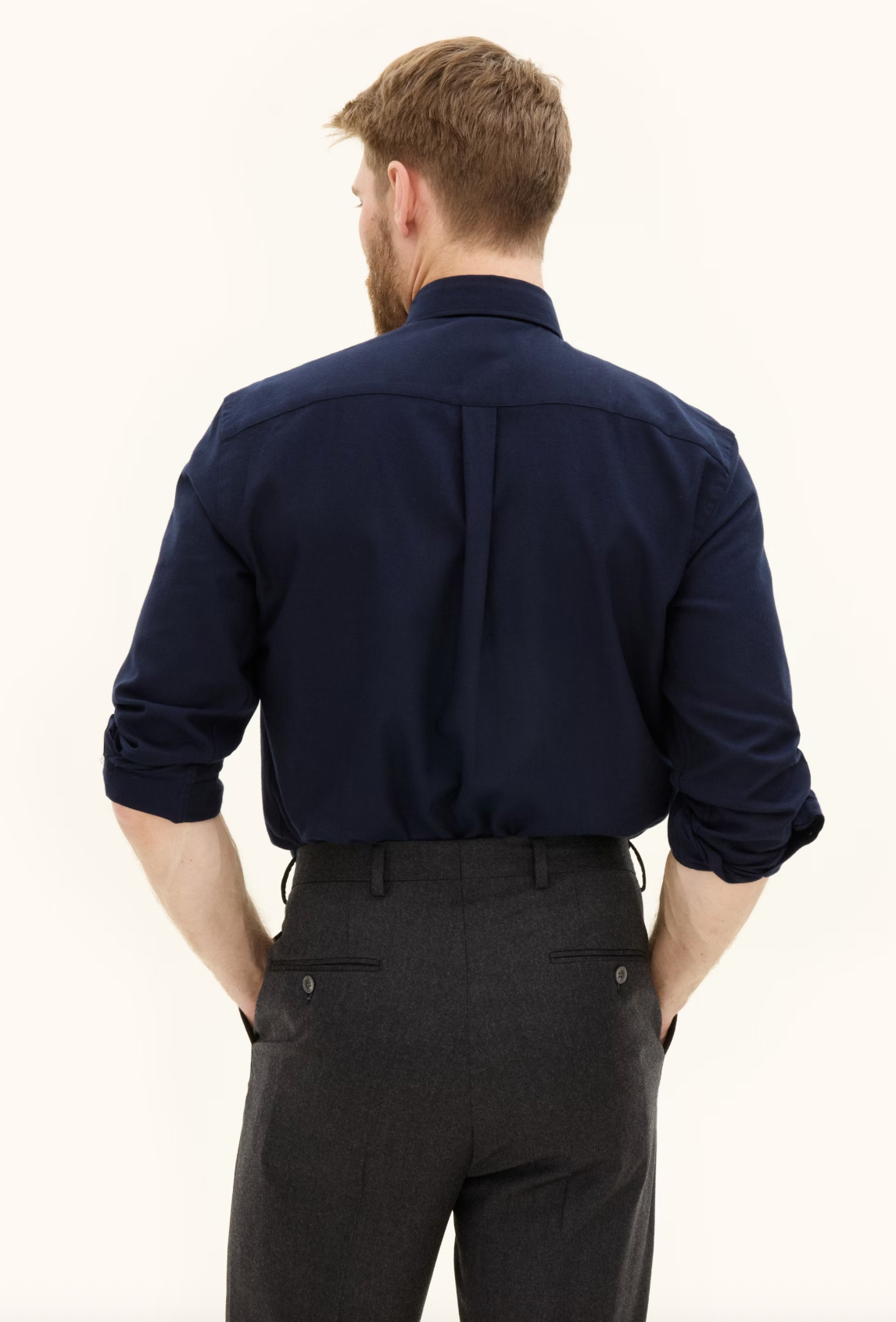 REG FIT BRUSHED FLANNEL SKJORTE