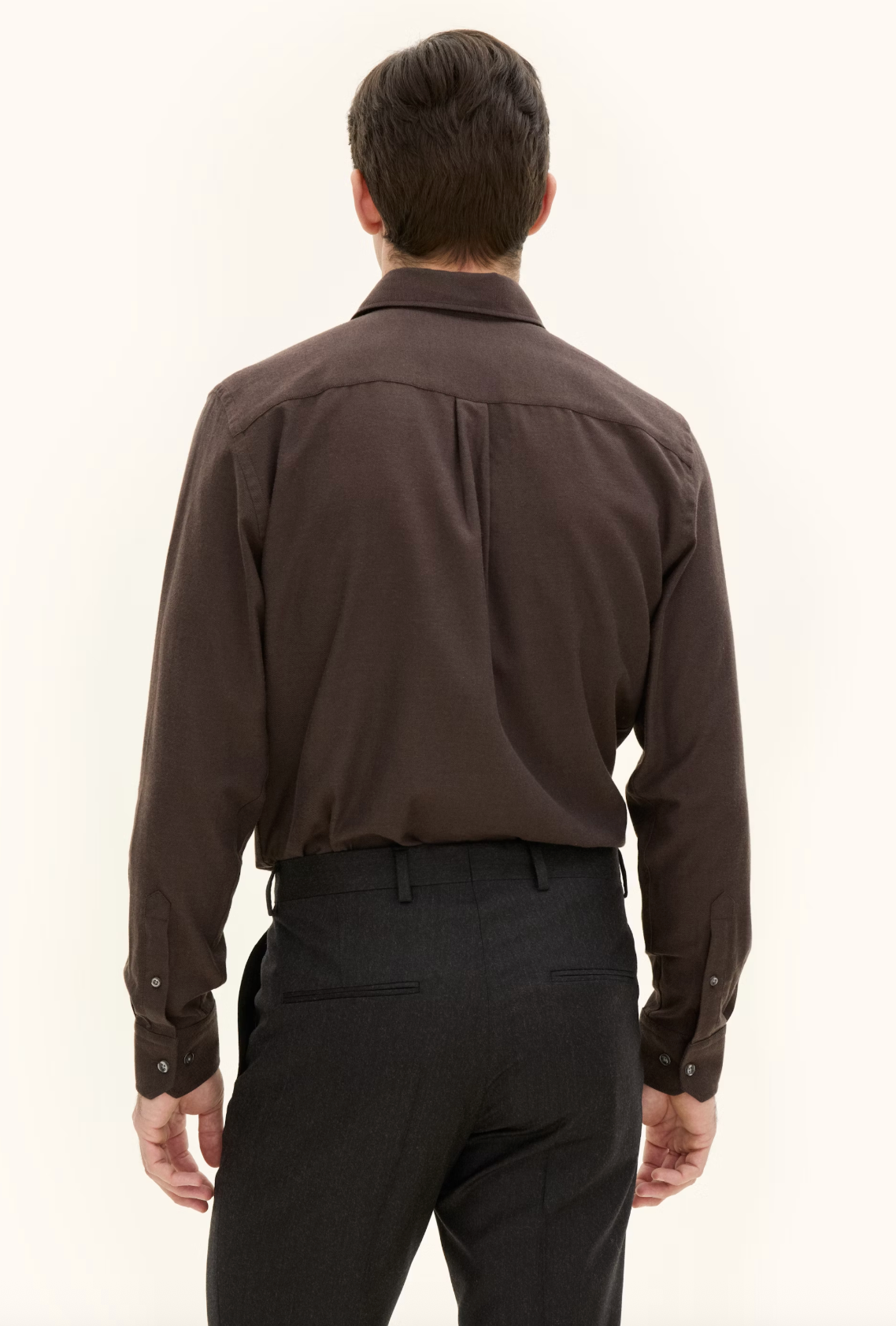 REG FIT BRUSHED FLANNEL SKJORTE