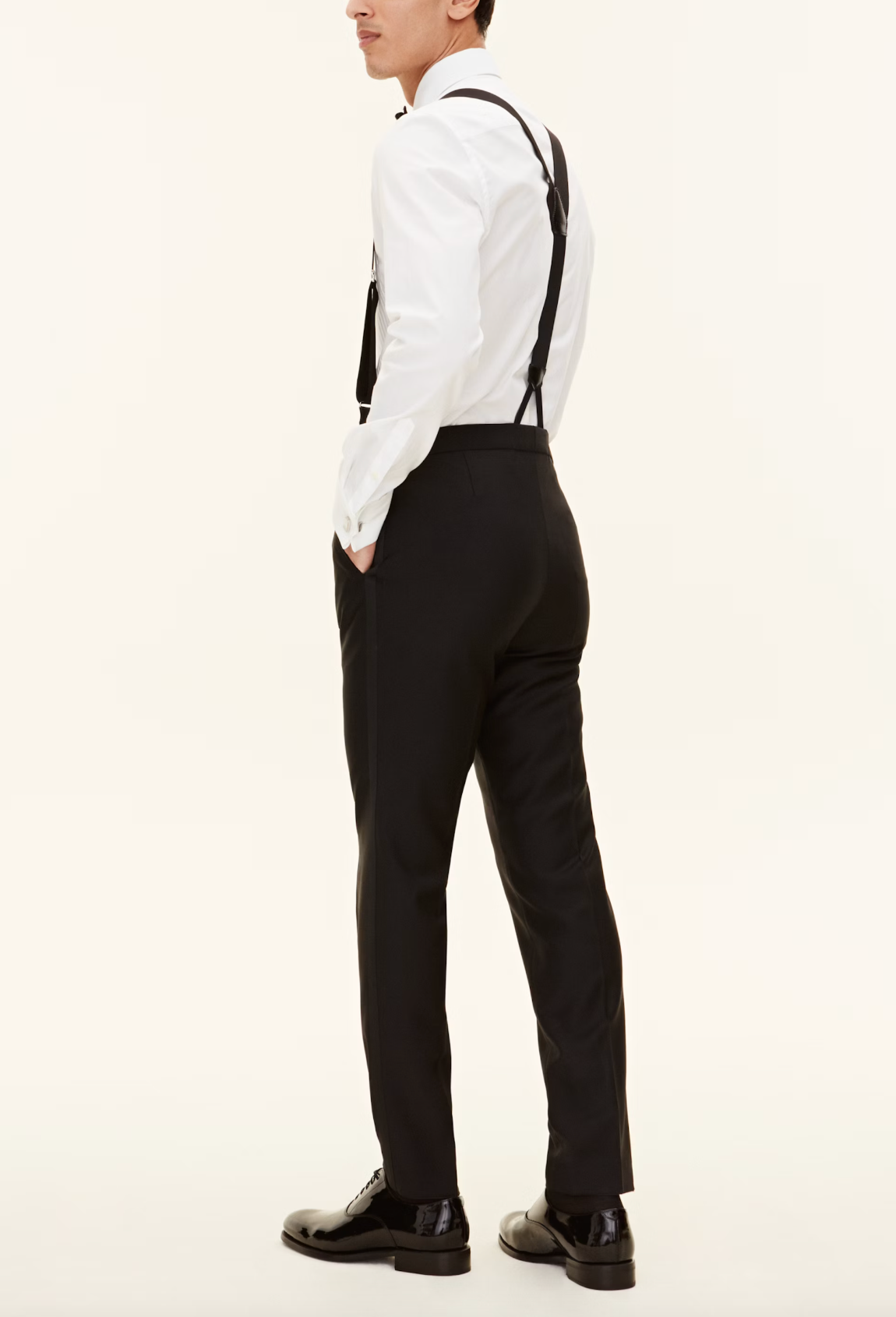 DENZ SMOKING BUKSER - ULD OG SILKE