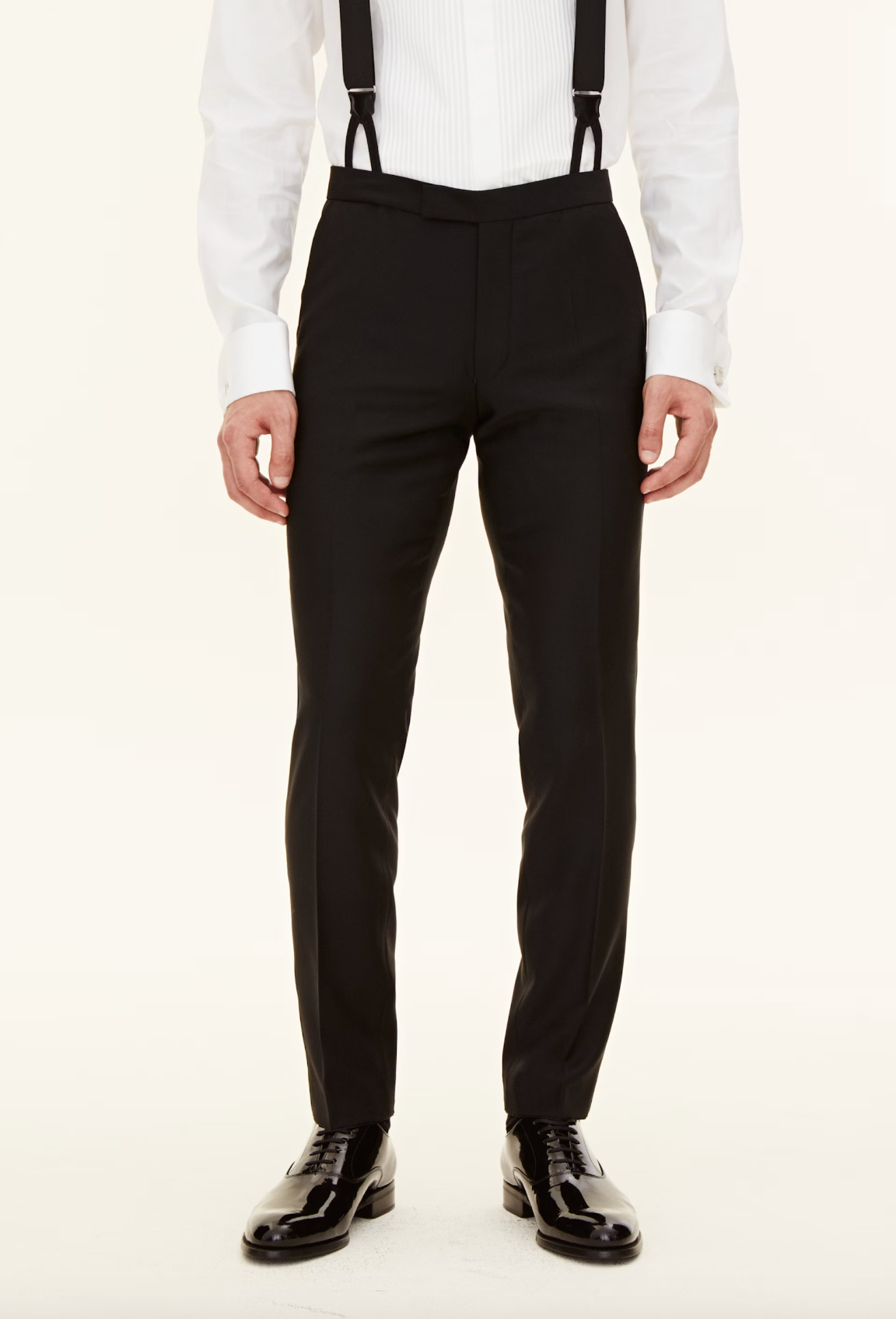 DENZ SMOKING BUKSER - ULD OG SILKE