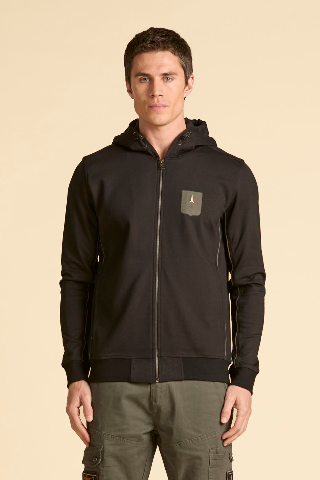 FELPA CON CAPPUCCIO CARDIGAN