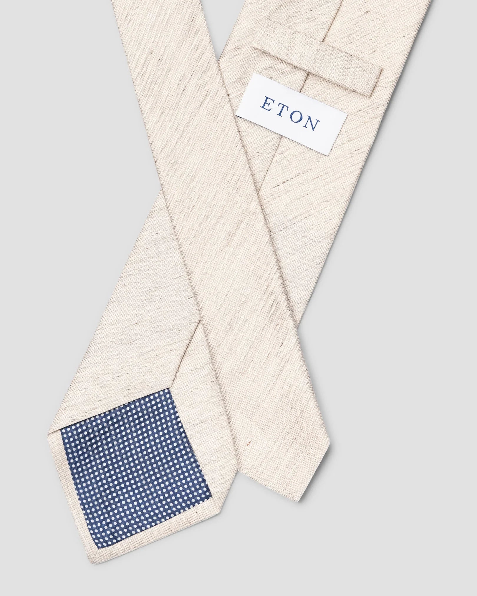 SOLID WOVEN LINEN SLIK TIE