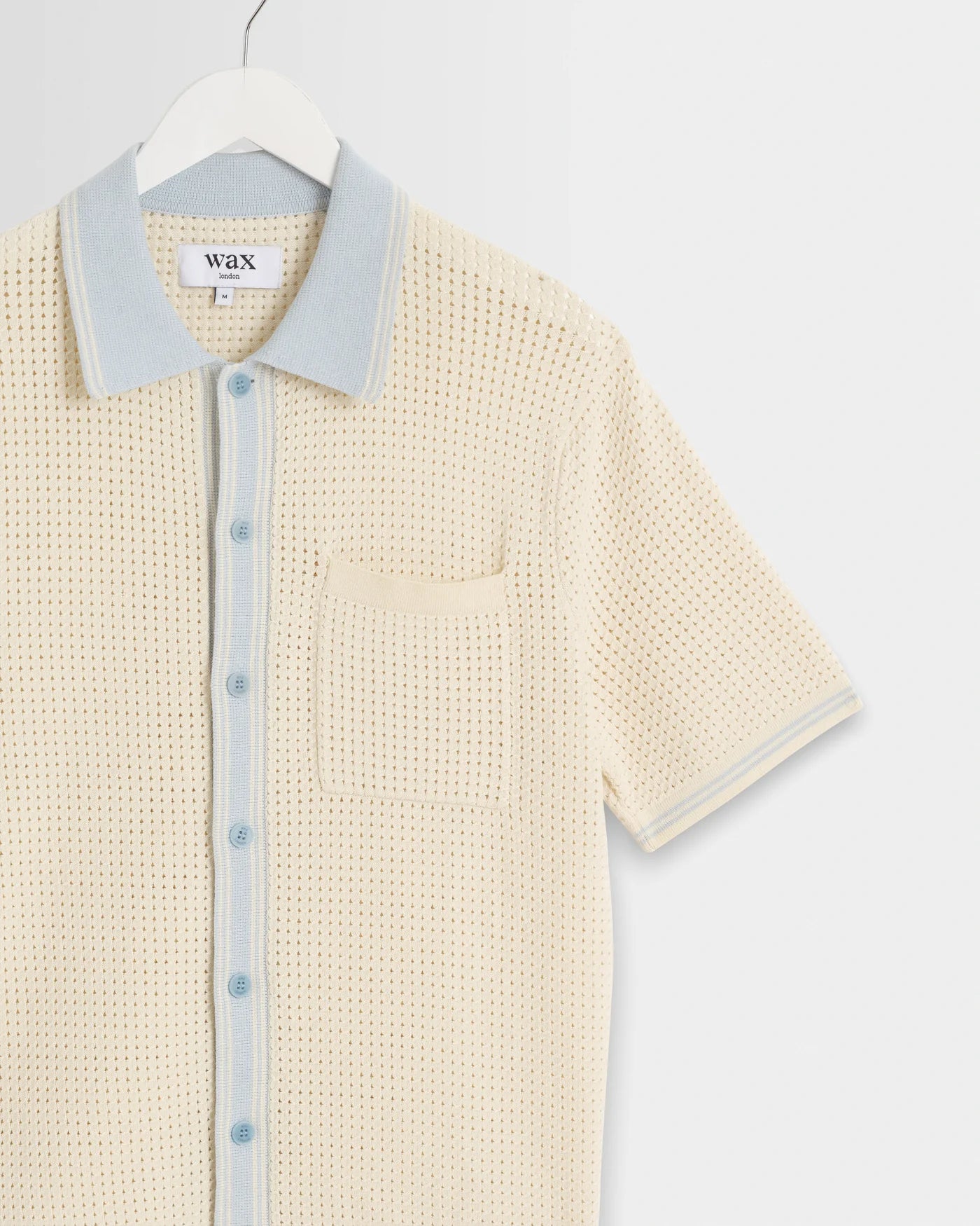 BELLE SS SHIRT TIPPED - ECRU