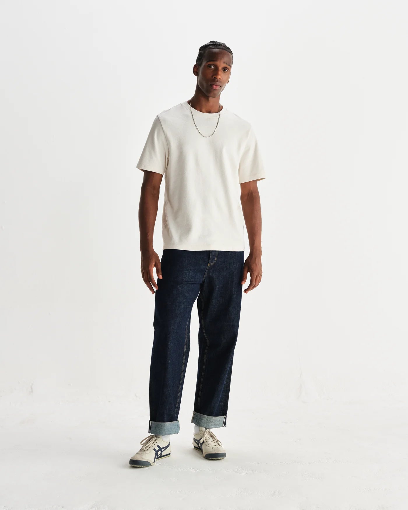 DEAN SS ORGANIC TEE - ECRU