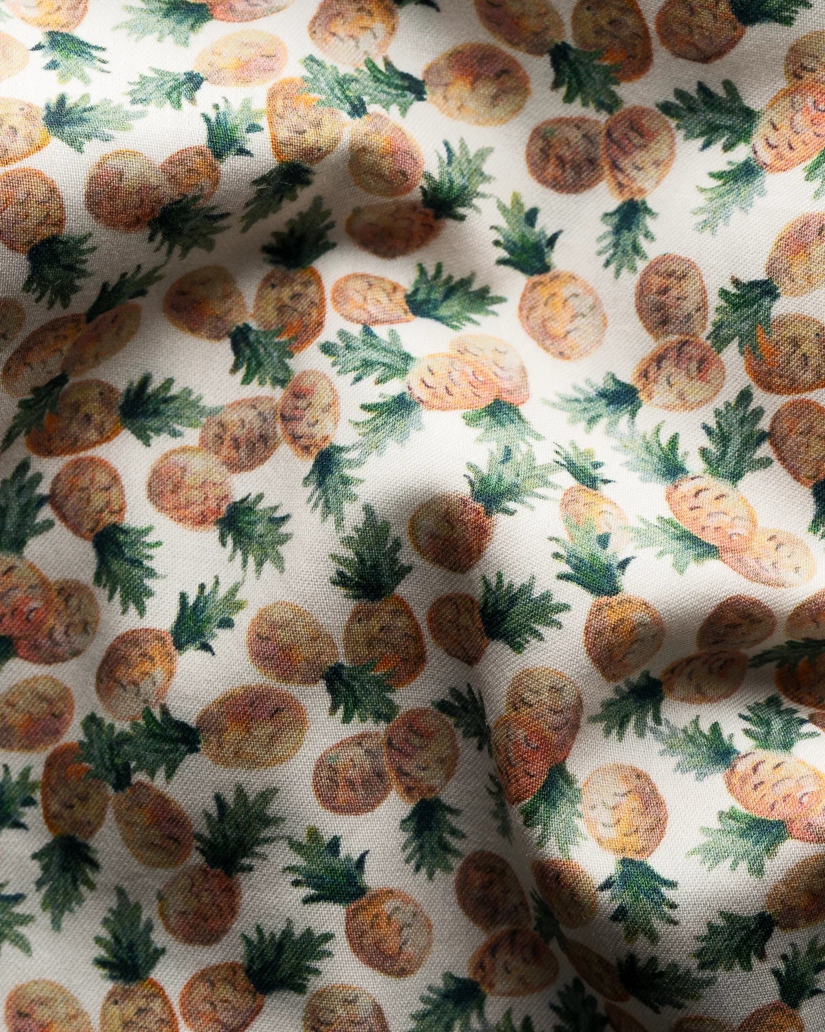 ORANGE PINEAPPLE TENCEL LYOCELL SKJORTE