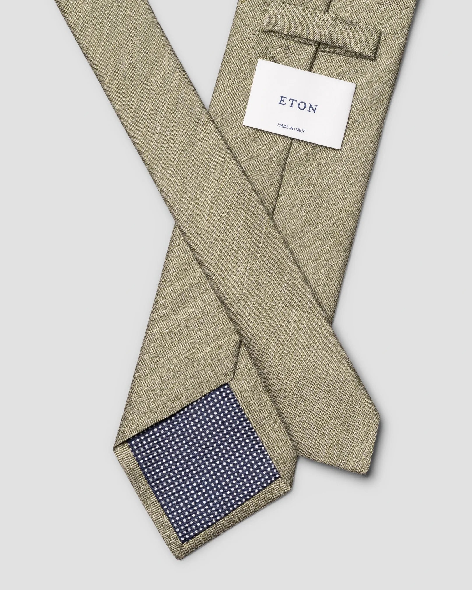 SOLID WOVEN LINEN SLIK TIE