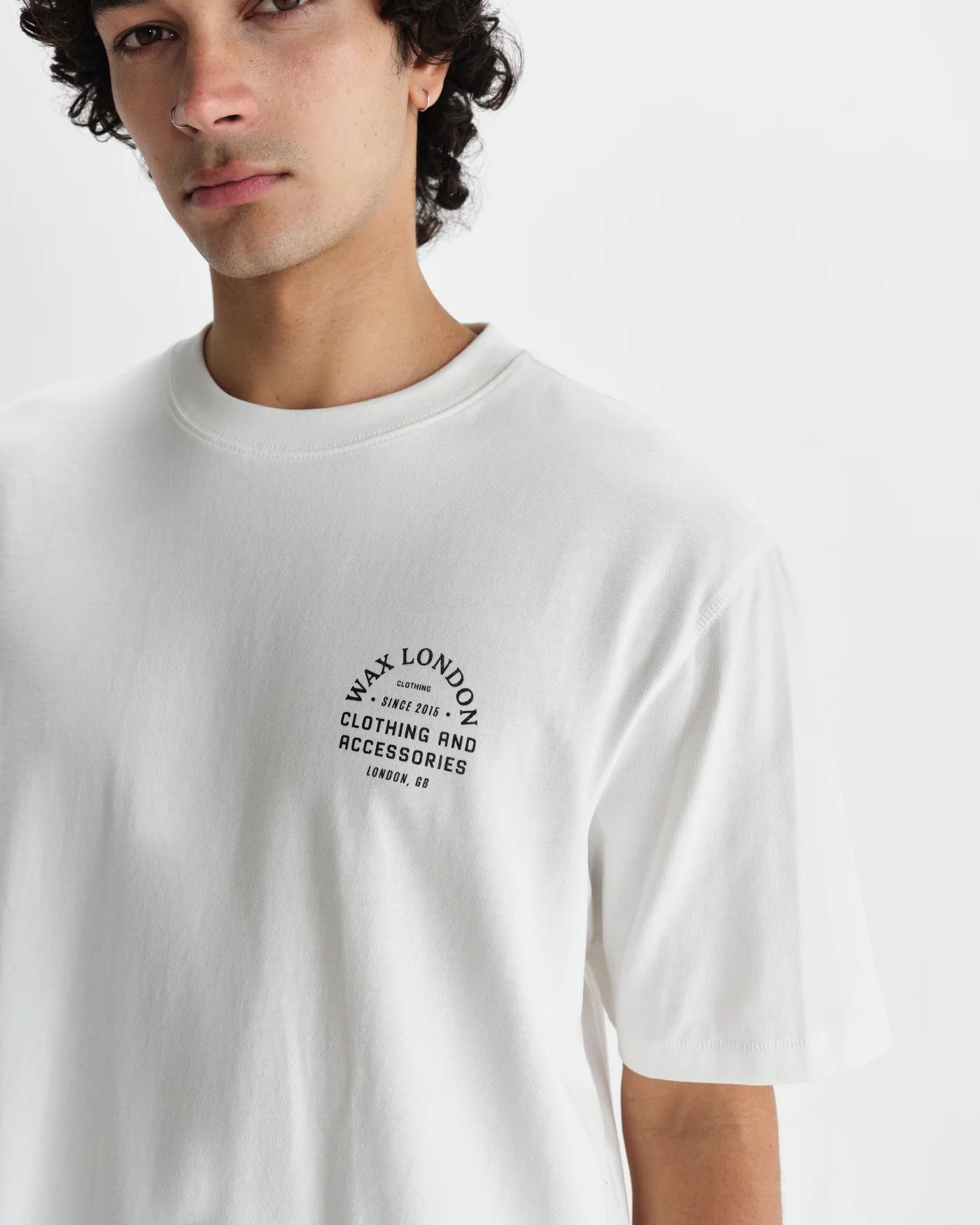MILTON STACKED TEXT ORGANIC TEE