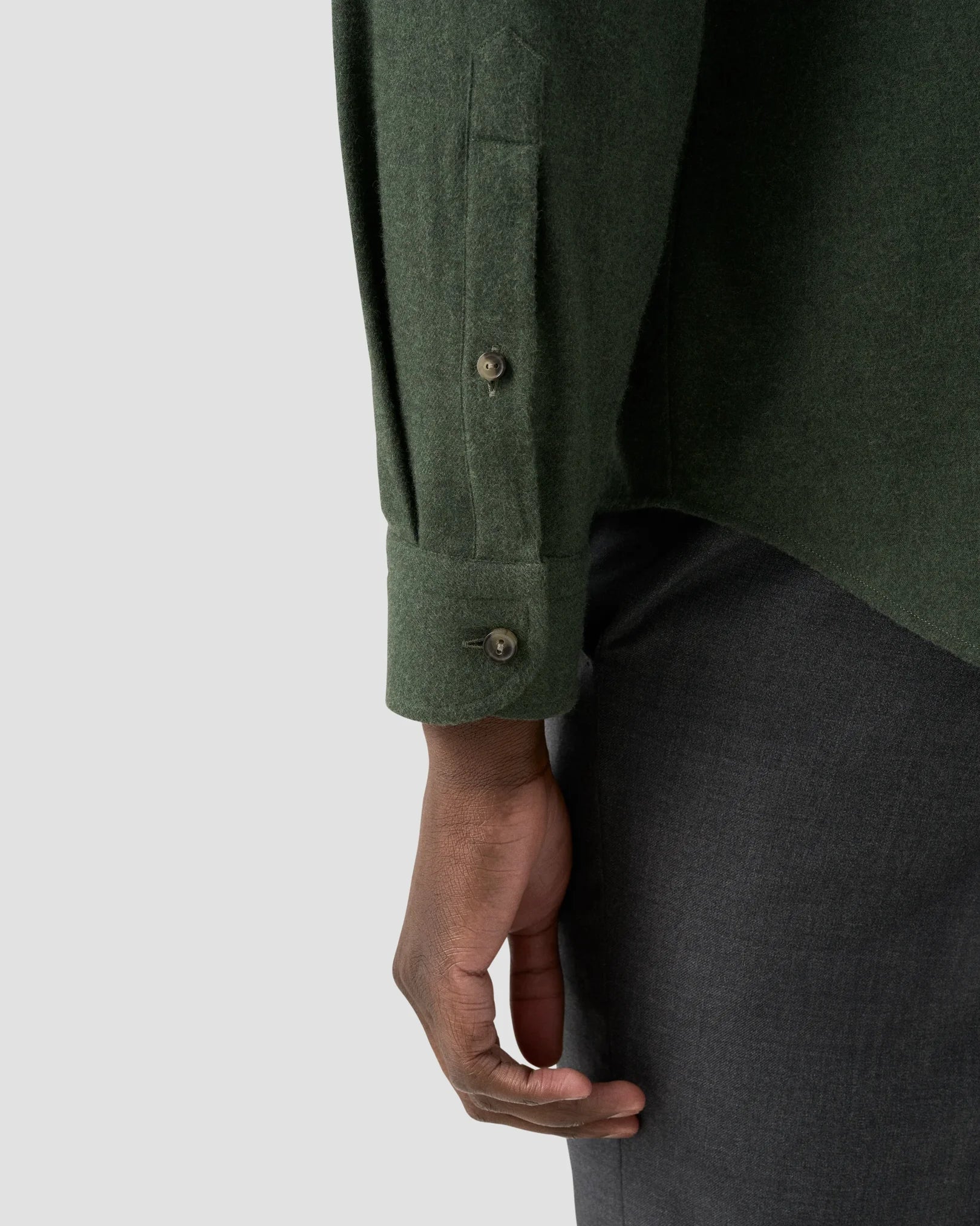 SOLID FLANNEL SKJORTE