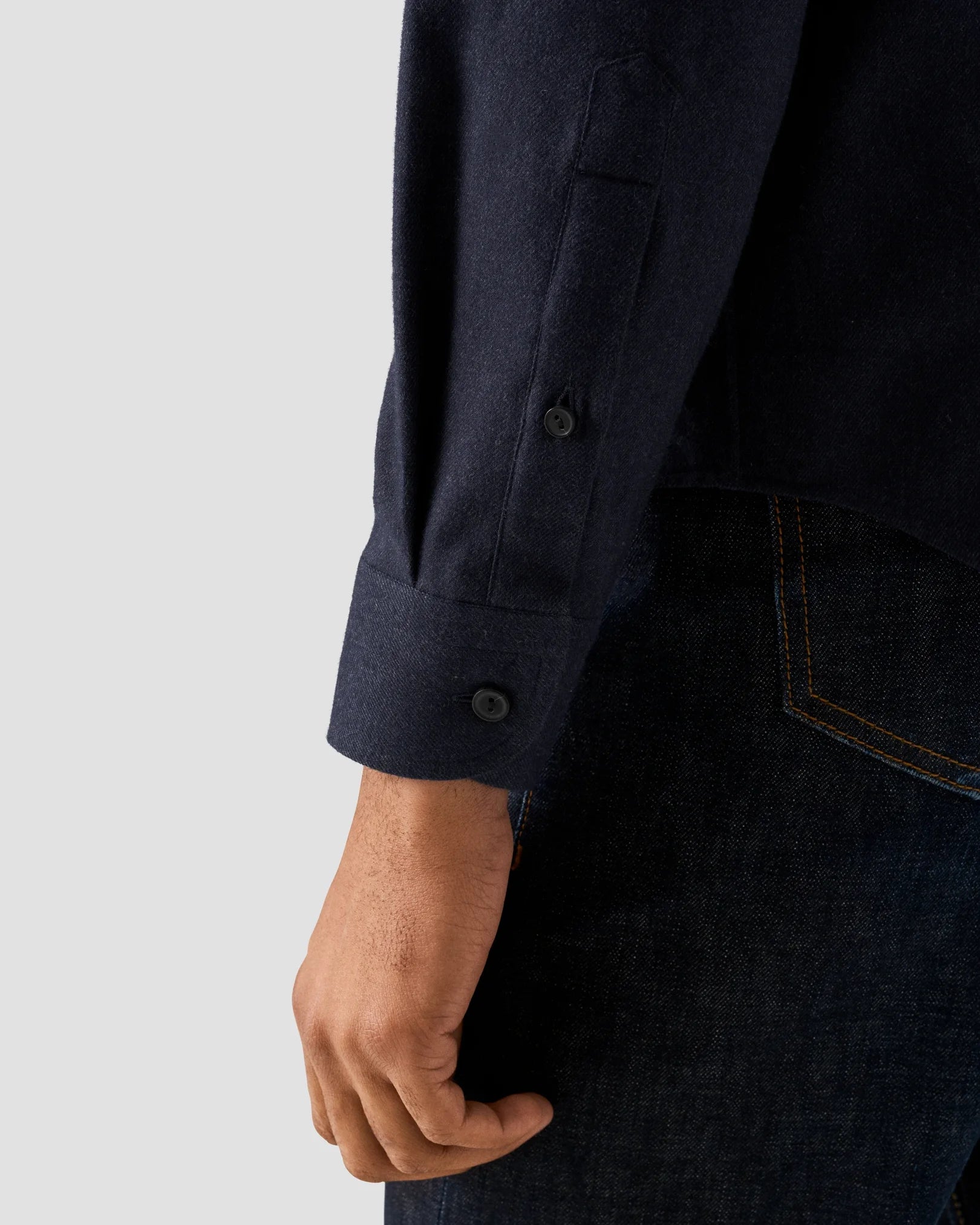 SOLID FLANNEL SKJORTE