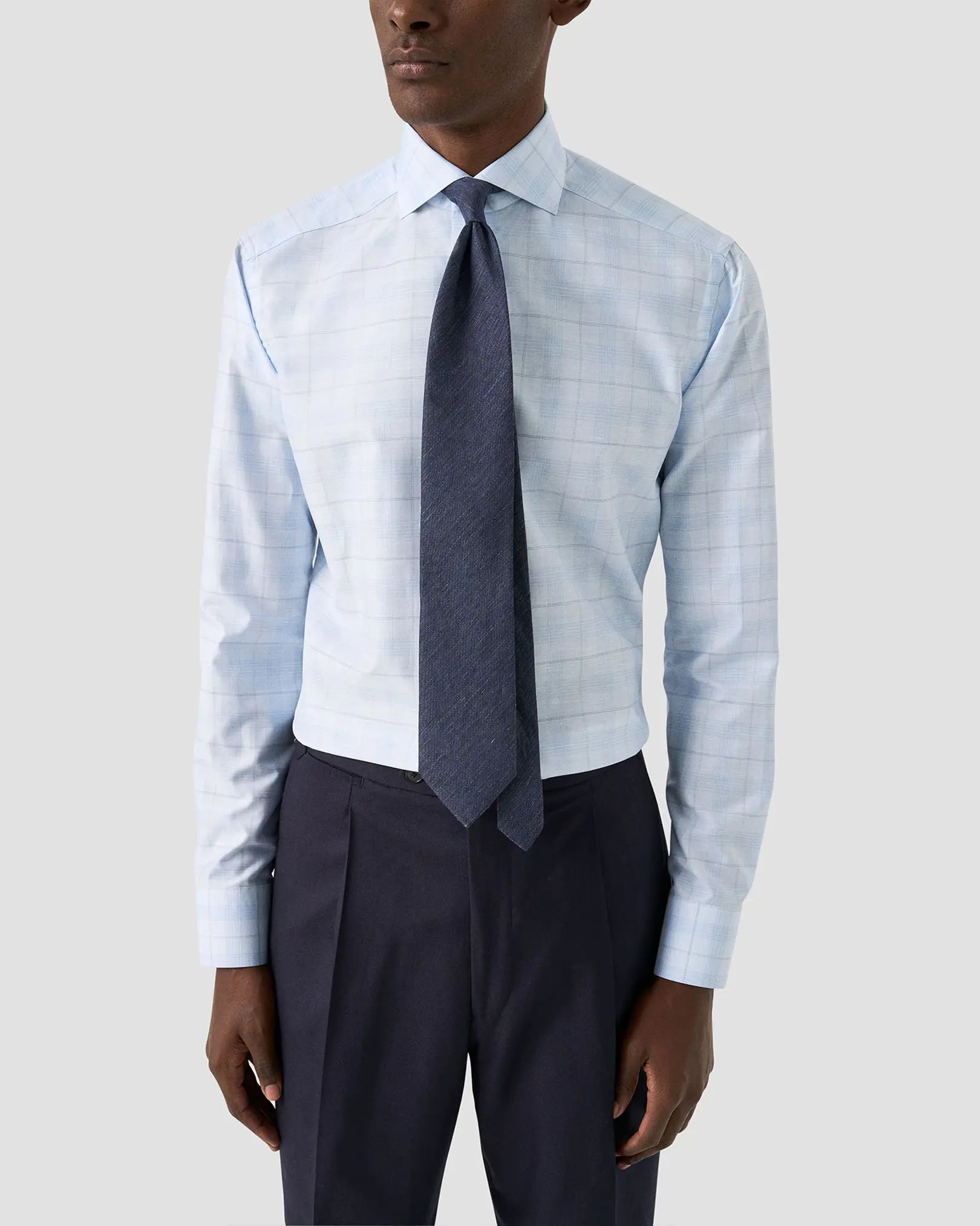 SOLID WOVEN LINEN SLIK TIE