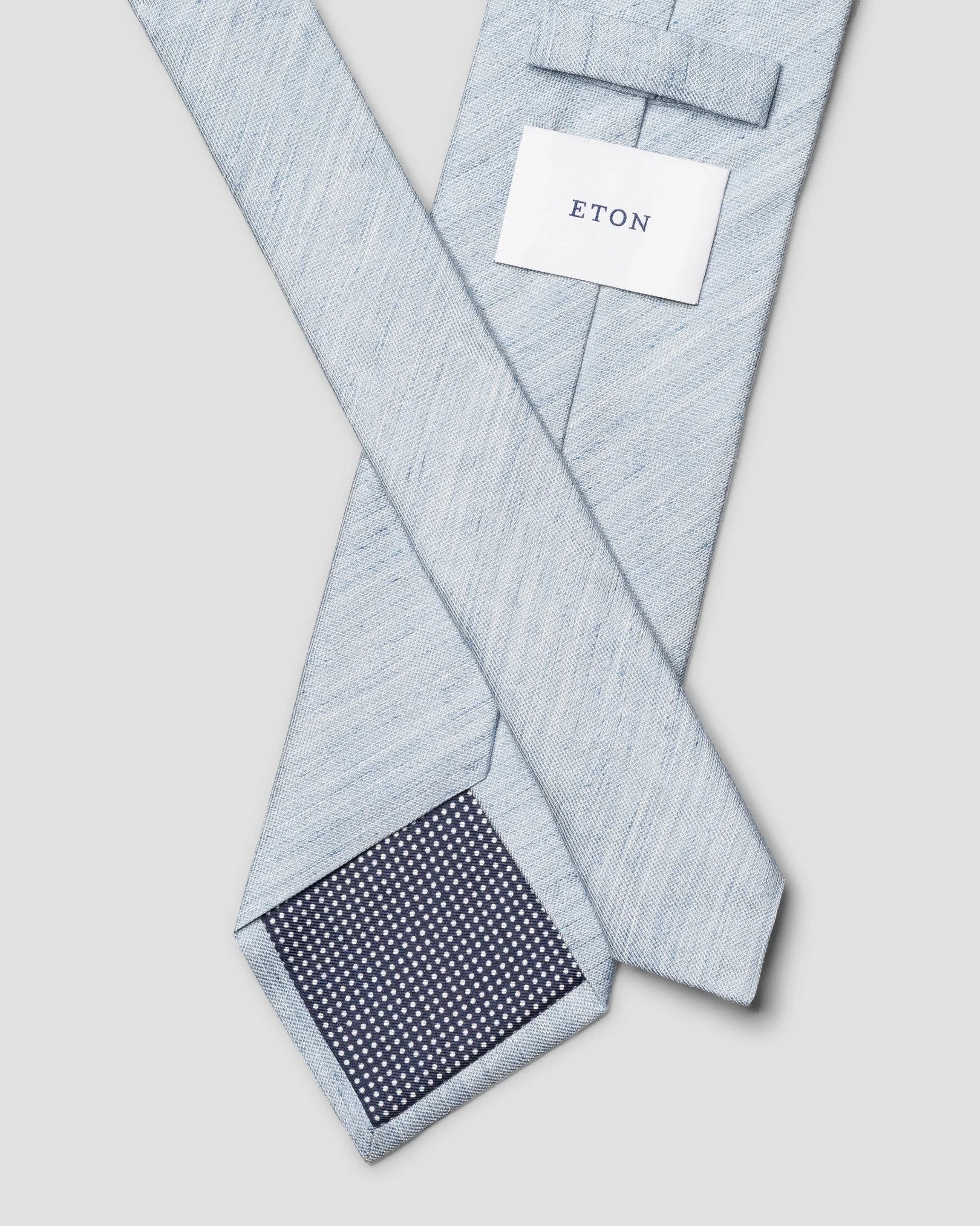 SOLID WOVEN LINEN SLIK TIE