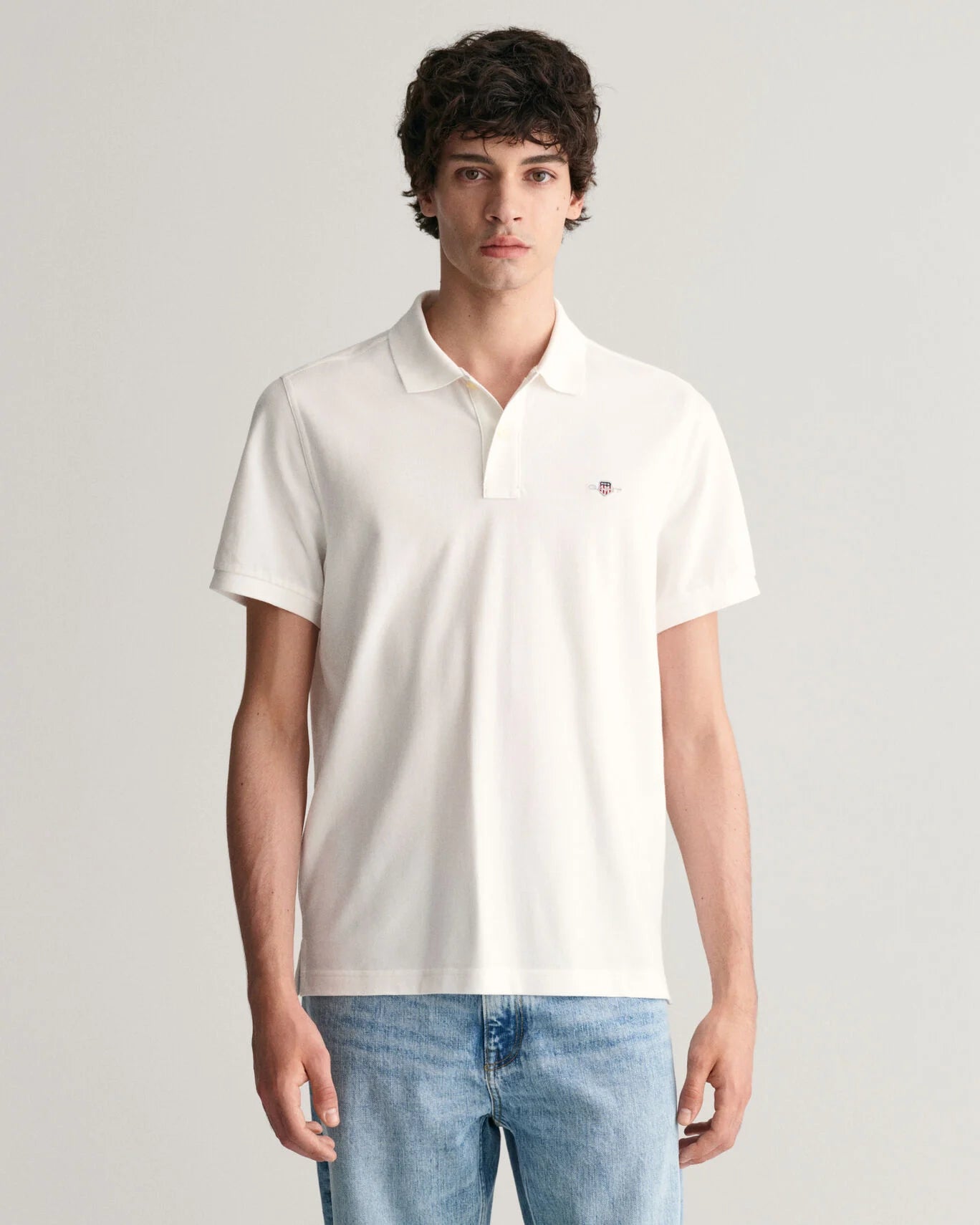 Regular fit Shield Piqué polo