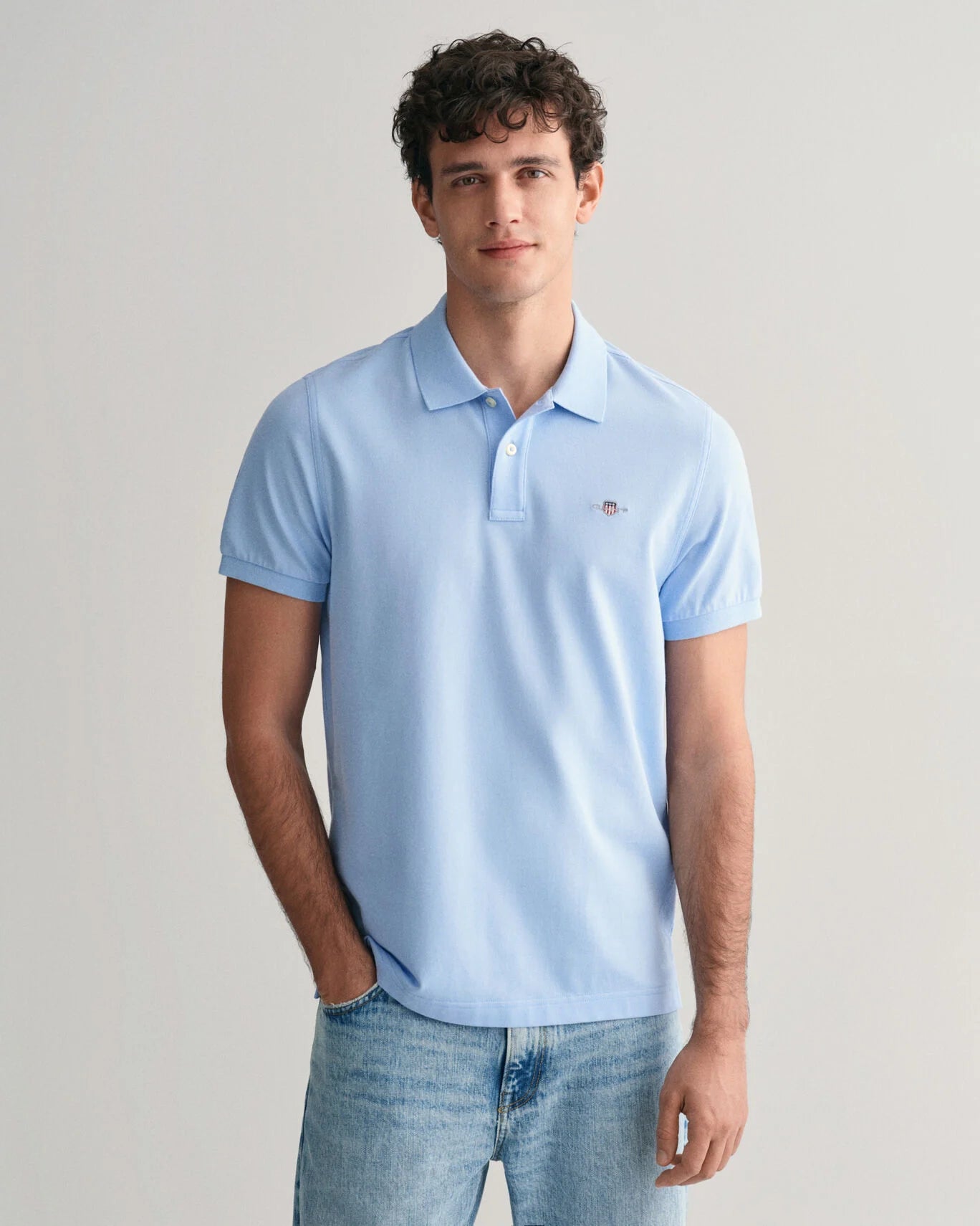 Regular fit Shield Piqué polo