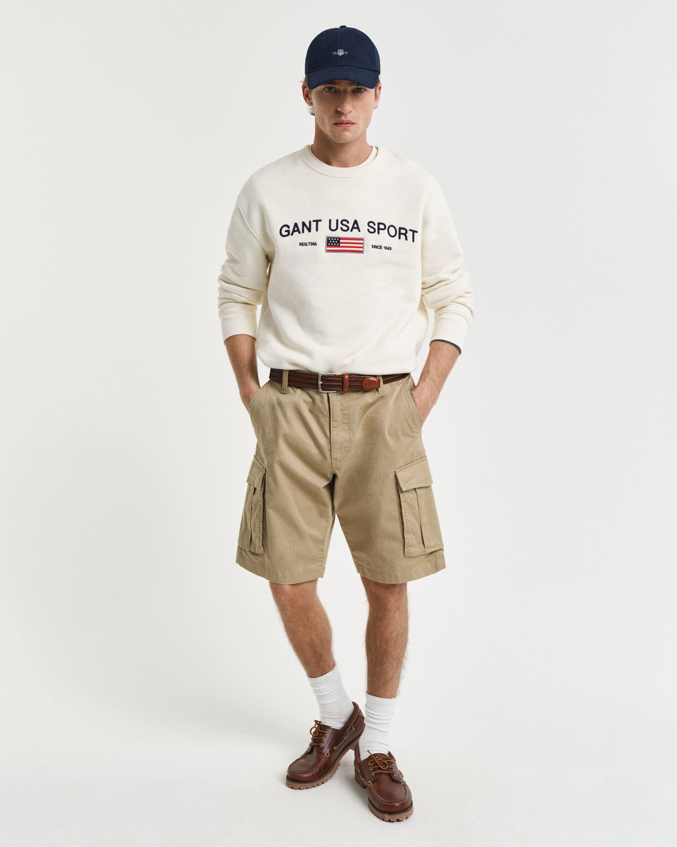 RELAXED TWILL CARGO SHORTS