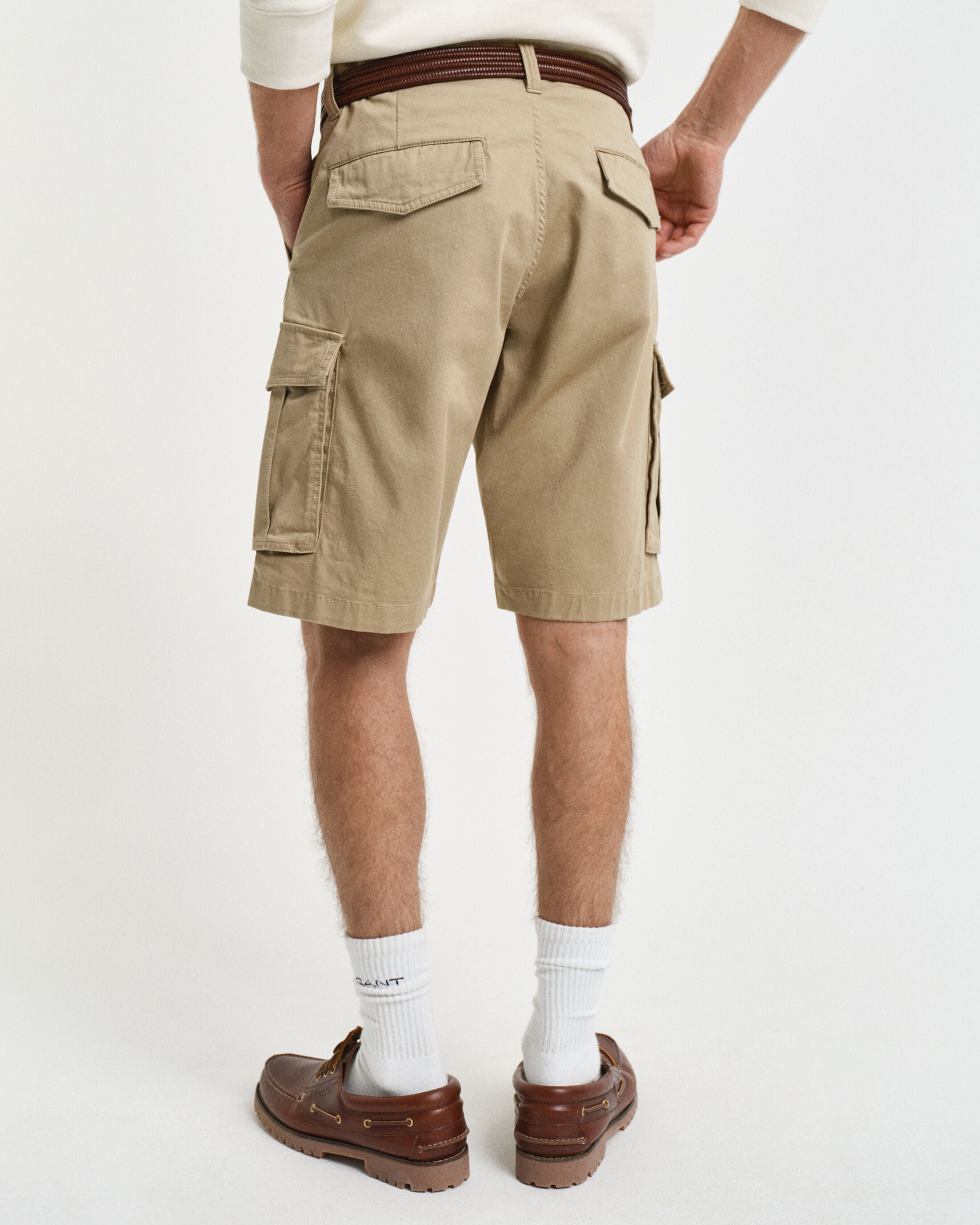 RELAXED TWILL CARGO SHORTS