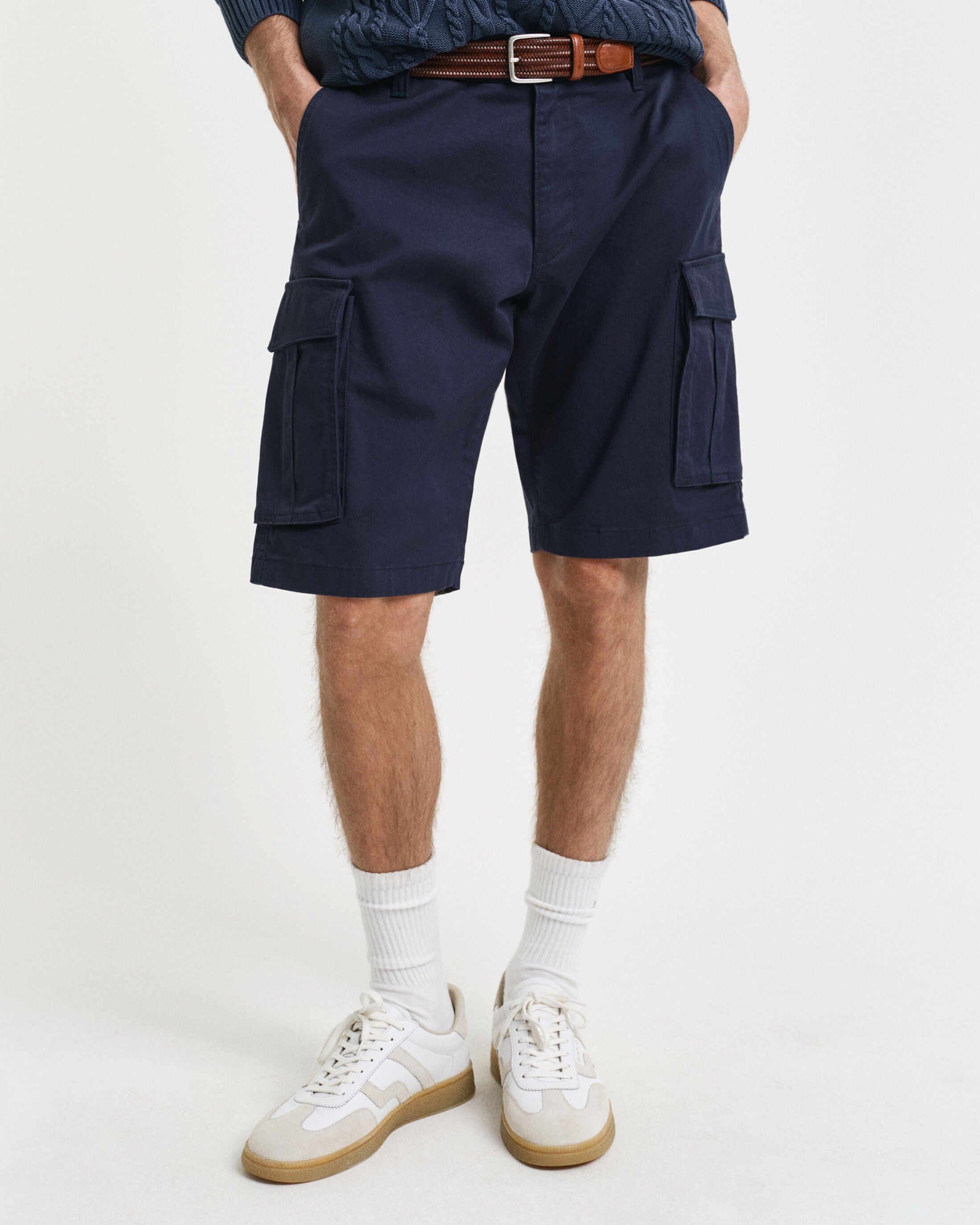 RELAXED TWILL CARGO SHORTS