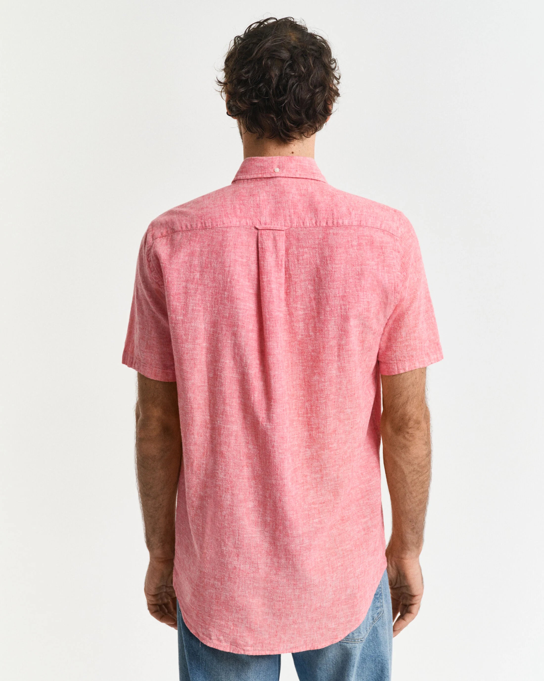 REG COTTON LINEN SS SHIRT