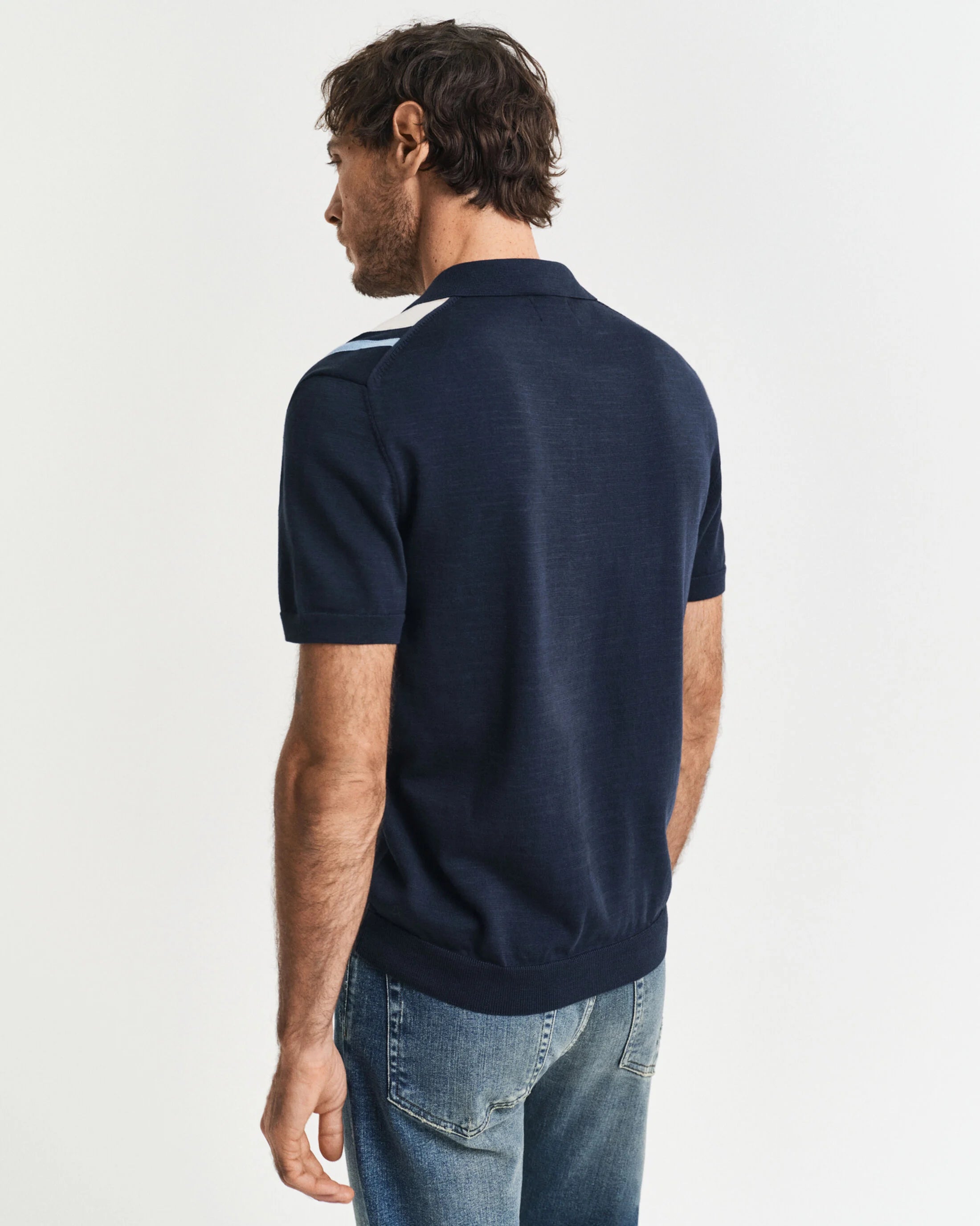 COLOR BLOCKED COTTON SS