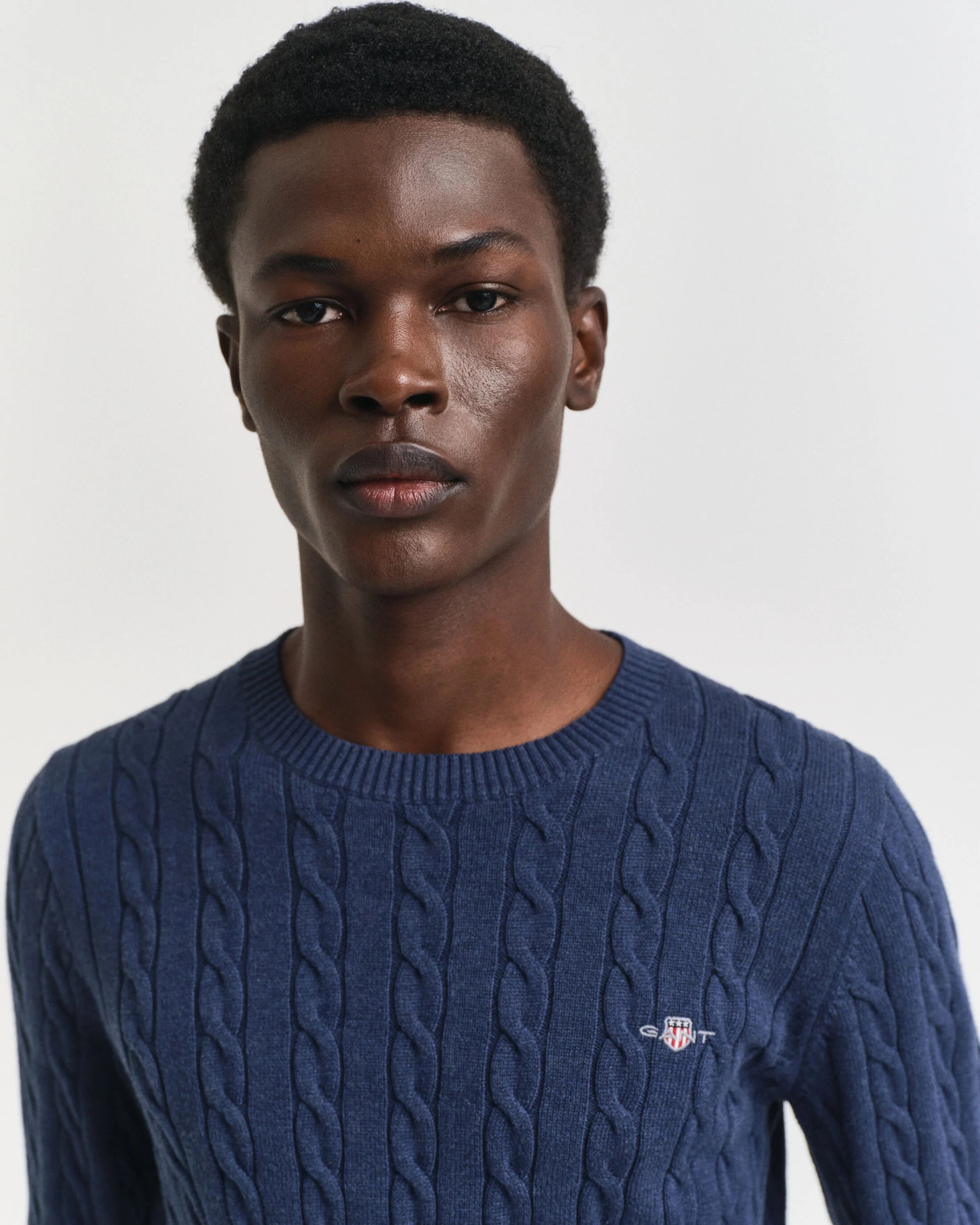 CREWNECK SWEATER BOMULD I KABELSTRIK