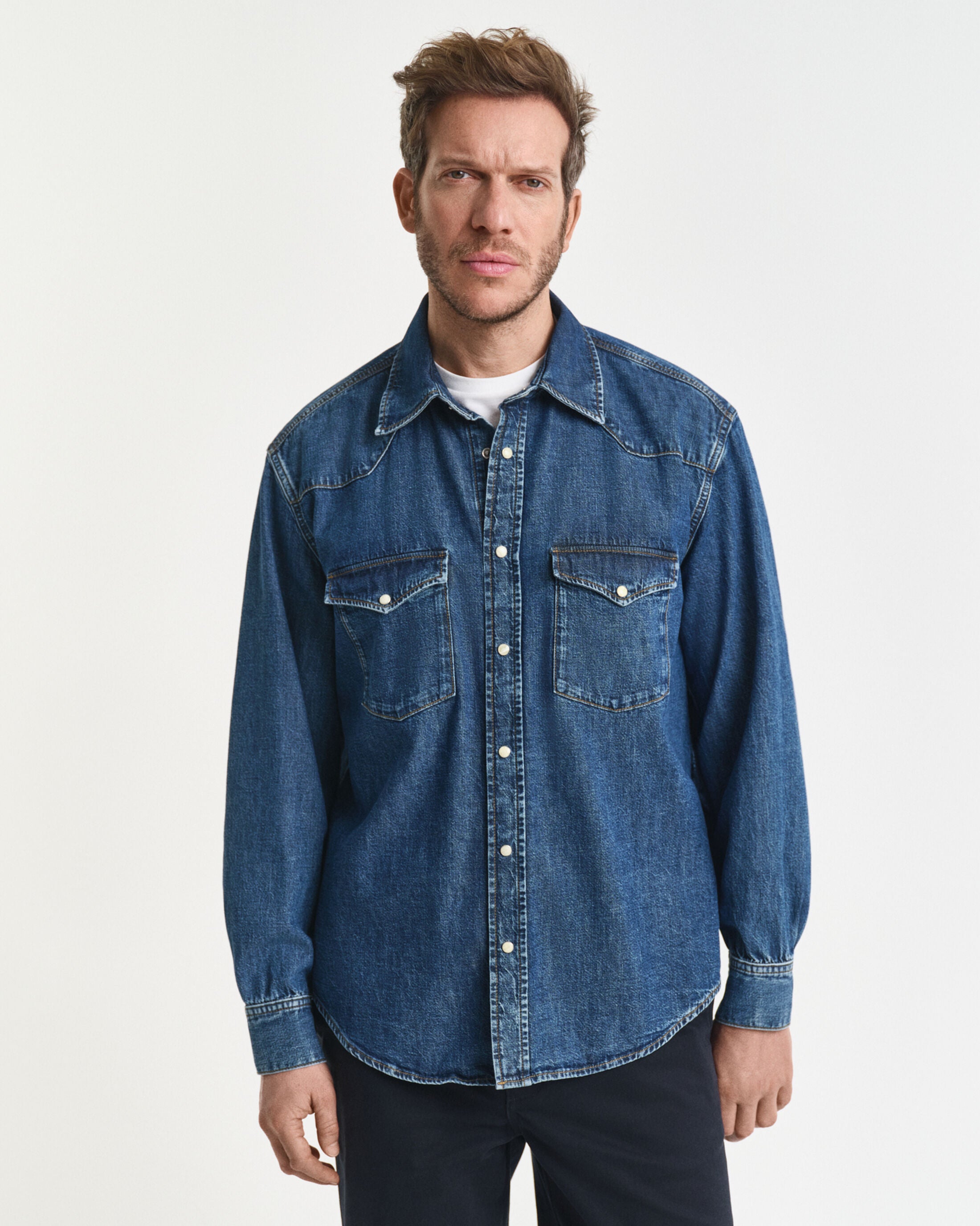 DENIM RODEO SKJORTE I RELAXED FIT