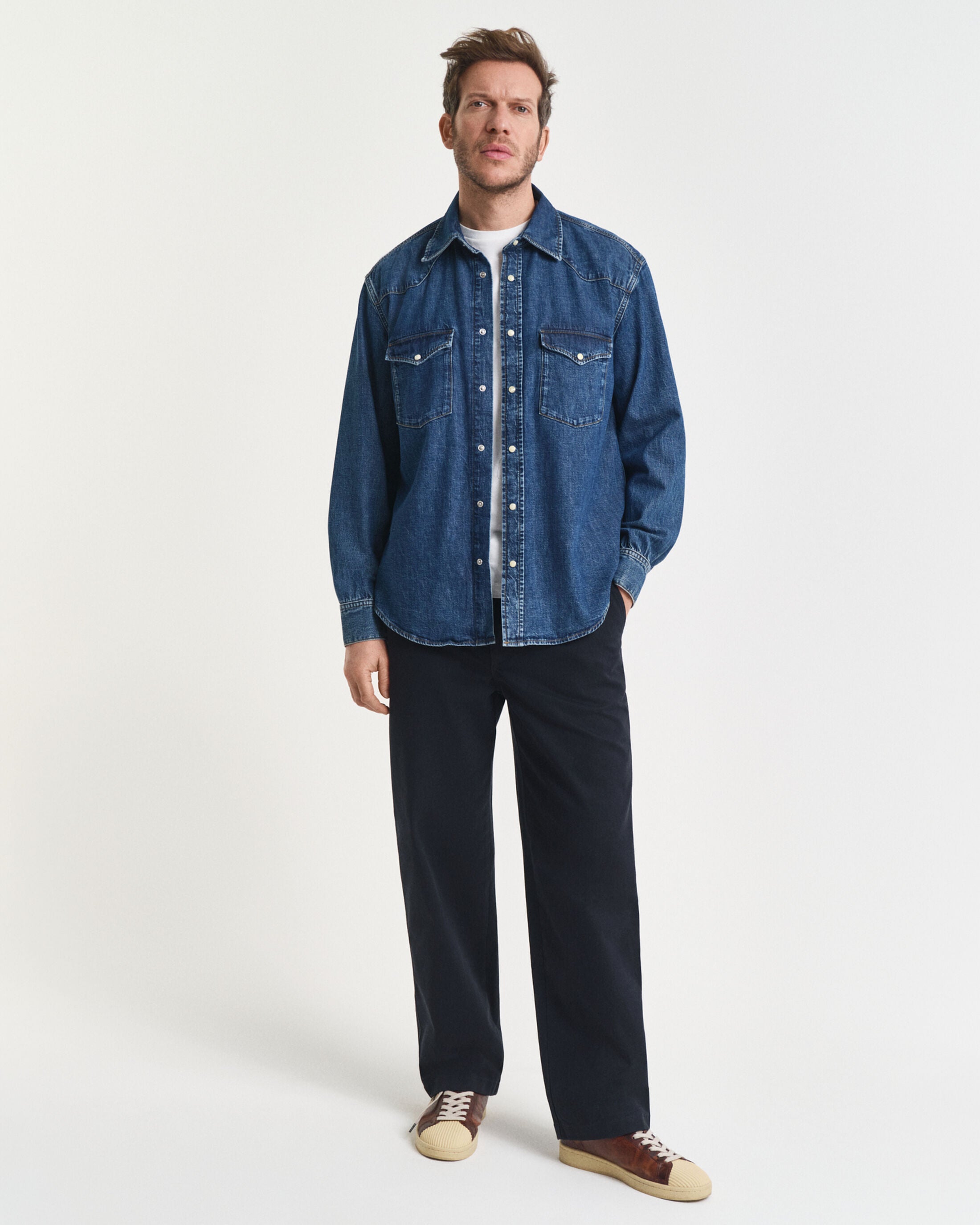 DENIM RODEO SKJORTE I RELAXED FIT